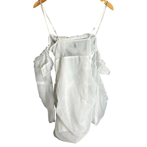 The Bar Jean Dress Blanc Size 6 - Picture 8 of 10